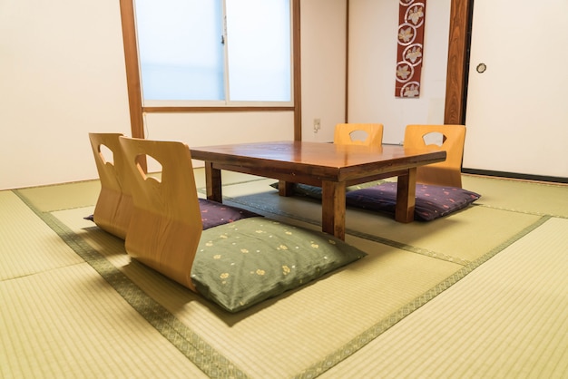 Modular dining set with table and chairs